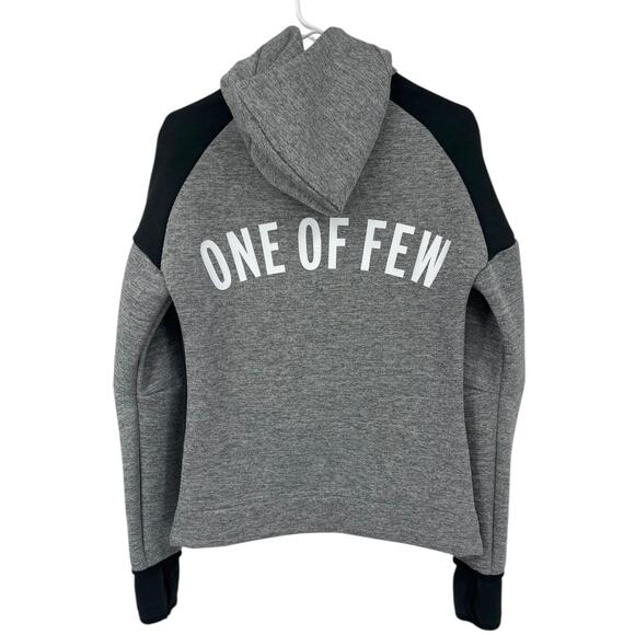 One of Few Adidas Hooded Knit Track Jacket Black Gray Full Zip Men's Small - Picture 9 of 9